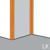 L-образен профил за ъгли 20x20 мм черен ARBITON - Thumbnail 2