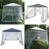 Шатра с мрежа против комари 3x3м UV-защита PE Top Mosquito GAZEBO - Thumbnail 2