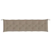 Възглавници за градински пейки 2 бр таупе 200x50x7 см плат - VL361743 - Thumbnail 5