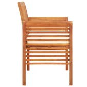 2-местна градинска пейка с възглавница, 120 см, акация масив - VL45967 - Thumbnail 3