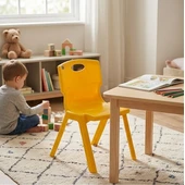 Детски стол жълт MEVSIM PLASTIC - Thumbnail 3