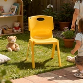 Детски стол жълт MEVSIM PLASTIC - Thumbnail 2