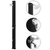 Градински соларен душ 217 см - слушалка и кранче -  35л черен - Thumbnail 1