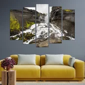 Красив водопад в Исландия - картина пано за стена - Thumbnail 3