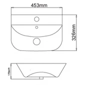 Мивка за баня 45.3x32.6 см ICC 4532 INTER CERAMIC - Thumbnail 2