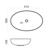 Мивка за плот 51.5x39x13.5 см черен мат FORMA VITA - Thumbnail 2