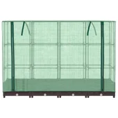 Повдигната леха с покривало, 160x40x123 см - ратанов сандък - Thumbnail 4