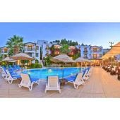 Шезлонг с подлакътници Lara Sun бял RAINBOW - Thumbnail 3