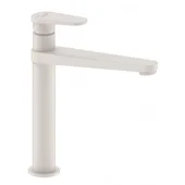 Висок стоящ смесител за умивалник Бианка бял мат INTER CERAMIC - Thumbnail 2