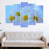 Бели маргаритки  - картина пано за стена - Thumbnail 3