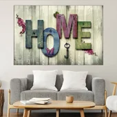Дървено платно -У ДОМА - картина пано за стена - Thumbnail 1