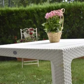 Градинска маса 90х90 см капучино Novussi - Thumbnail 3