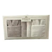 Комплект халати за баня с кърпи 6 части Fati IPEKCE - Thumbnail 1