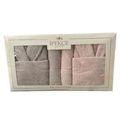 Комплект халати за баня с кърпи 6 части Fati IPEKCE - Thumbnail 2