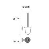Конзолна четка за тоалетна полирана Uno KAPITAN - Thumbnail 2