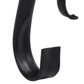 Мозаечна маса с огнище и плот, черно и бяло, 68 см, керамика - Thumbnail 4