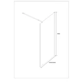 Параван за баня 70х200 см ICS 113TR/70 NANO INTER CERAMIC - Thumbnail 2