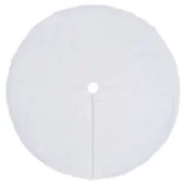 Пола за коледна елха, бяла, 90 см, изкуствена кожа - Thumbnail 2