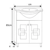 Шкаф за баня Лего 6040 INTER CERAMIC - Thumbnail 4