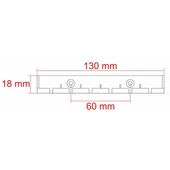 Таванен простир 6x180 см бял SEPIO - Thumbnail 6