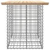 Градинска пейка габионен дизайн 100x70x72 см борово дърво масив - VL834362 - Thumbnail 4