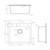 Комплект умивалник със смесител за кухня Sand - Thumbnail 2