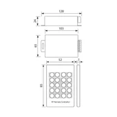 LED контролер RGB RF 144W VIVALUX - Thumbnail 2