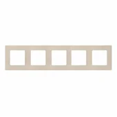 Петорна рамка за ел. ключове и контакти цвят крем Legrand Niloe - Thumbnail 1