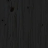 Поставка за дърва за огрев, черна, 110x35x108,5 см, бор масив - Thumbnail 6