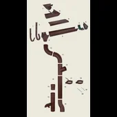 Скоба с клин за водосточна тръба STABICOR-M 14см Ø100 BRAMAC - Thumbnail 3