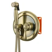 Смесител за вграждане за душ Ескада старо злато INTER CERAMIC - Thumbnail 1