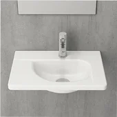 Умивалник за стена или плот Taormina Arch 45х31см бял гланц BOCCHI - Thumbnail 1