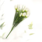 Декоративен букет от лалета с 10 цветчета 33 см - Thumbnail 4