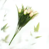 Декоративен букет от лалета с 10 цветчета 33 см - Thumbnail 5