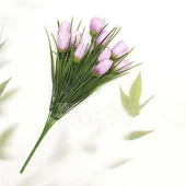 Декоративен букет от лалета с 10 цветчета 33 см - Thumbnail 7