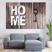 Декорация HOME с ключ - картина пано за стена - Thumbnail 2