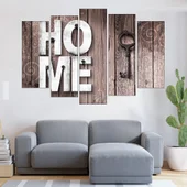 Декорация HOME с ключ - картина пано за стена - Thumbnail 3