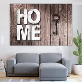 Декорация HOME с ключ - картина пано за стена - Thumbnail 1