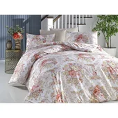 Единичен спален комплект 3 части 100% памук Цветя ZAMBAK - Thumbnail 2