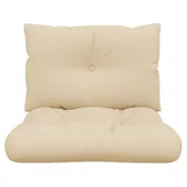 Палетни възглавници, 2 бр, бежови, текстил - Thumbnail 5