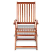 Сгъваеми градински столове, 2 бр., 57 x 69 x 111 см, кафяви - Thumbnail 3