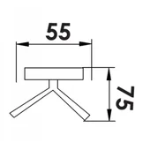 Закачалка за кърпи - двойна - " асти"  ica 2353 - Thumbnail 2
