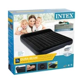 Надуваем дюшек с вградена възглавница 152х203х25 см INTEX - Thumbnail 12