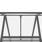 Оранжерия - поликарбонат - стоманена основа - 169x169x195 см - Thumbnail 8