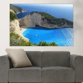 Плаж в Корфу - картина пано за стена - Thumbnail 1