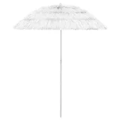 Плажен чадър, бял, 180 см - Thumbnail 1