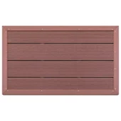 Подова настилка за соларен душ, кафява, 101x63x5,5 см, WPC - Thumbnail 3