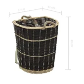 Раница за дърва за огрев с презрамки, 57x51x69 см, върба - Thumbnail 11