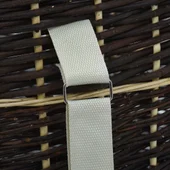 Раница за дърва за огрев с презрамки, 57x51x69 см, върба - Thumbnail 9