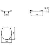 Тоалетна седалка с функция за плавно спускане за моноблок Seva Vidima - Thumbnail 2